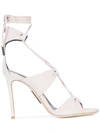 Thomas Wylde Lace Up Sandals In Neutrals