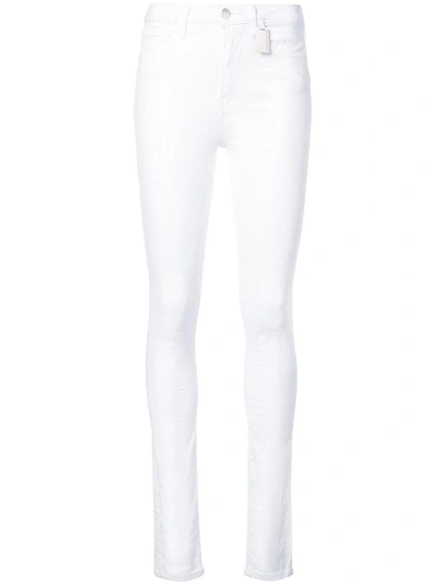 Thomas Wylde Lavender High-waisted Jeans - White