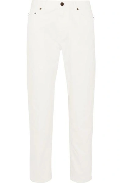 Saint Laurent Boyfriend Jeans In White
