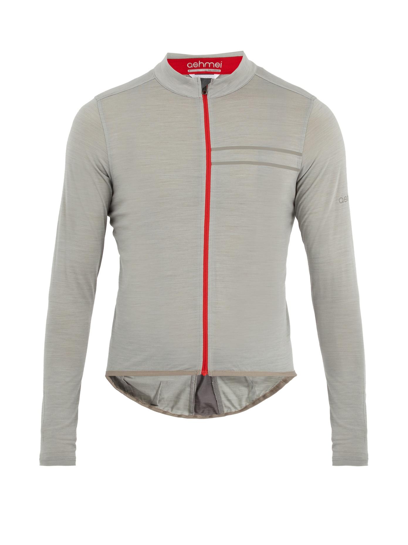 Ashmei Classic Cycling Jersey In Light Grey Modesens