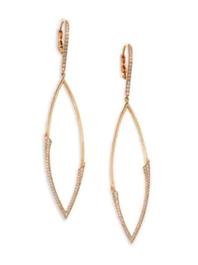 Etho Maria Women's My Etho 18k Rose Gold & Diamond Earrings In Yellow Gold