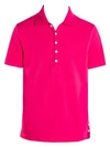 Thom Browne Short-sleeve Relaxed-fit Cotton Polo In Pink