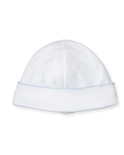 Kissy Kissy Polka-dot Print Baby Hat In Light Blue