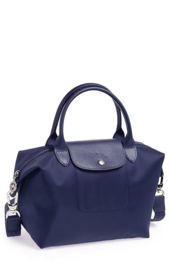 Le Pliage Neo Small Nylon Handbag In Navy