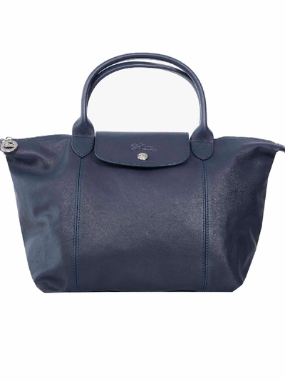 Longchamp Le Pliage Neo Small Nylon Handbag In Blu Navy