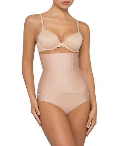 Nancy Ganz Body Architect High-waist Briefs In Warm Taupe