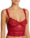 Only Hearts So Fine Lace Crop Cami In Red Stone