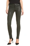 Ag The Legging Super Skinny Leather Pants In Climbing Ivy