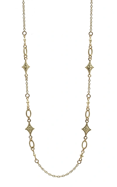 Armenta Old World Sueno Crivelli Toggle Lariat Necklace In Yellow Gold