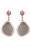 Grey Agate/ Rose Gold