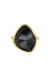 Black Line Onyx/ Yellow Gold