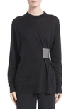Proenza Schouler Clinch Detail Sweater In Black