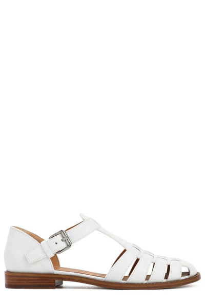 Church's Classic Buckled Sandals In White