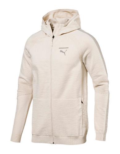 beige puma hoodie