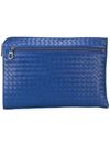 Bottega Veneta Zipped Laptop Sleeve - Blue