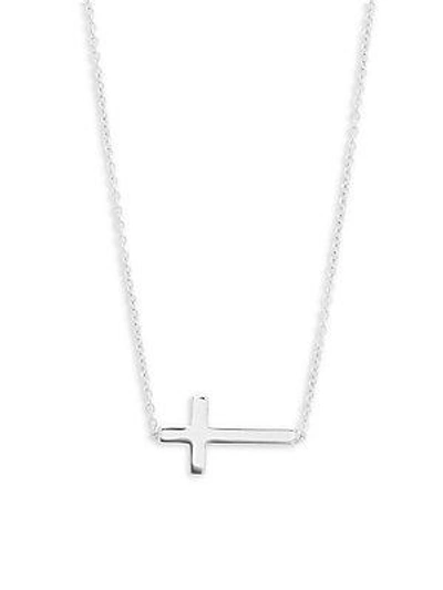 Saks Fifth Avenue Women's Sterling Silver Cross Necklace