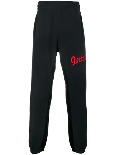 Intoxicated Logo Embroidered Track Trousers In Black