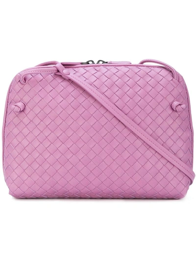 Bottega Veneta Twilight Inrecciato Nappa Nodini Bag - Pink