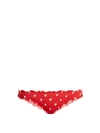 Marysia Antibes Scallop-edged Bikini Briefs In Red