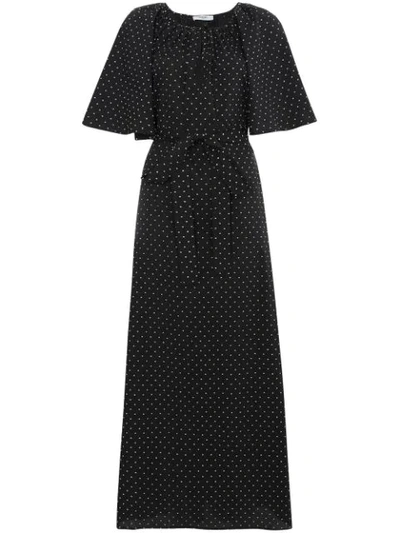 Marysia Fil Coupé Cotton Dress In Black