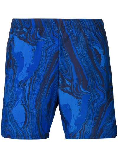 La Perla Plain Swim Shorts In Blue