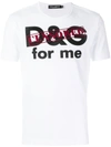 Dolce & Gabbana Multicoloured Logo T-shirt In White