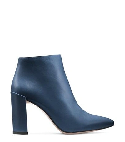 Stuart Weitzman The Pure Bootie In Blue Nappa Leather