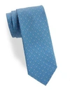 Ferragamo Linking Gancini Classic Tie In Light Blue