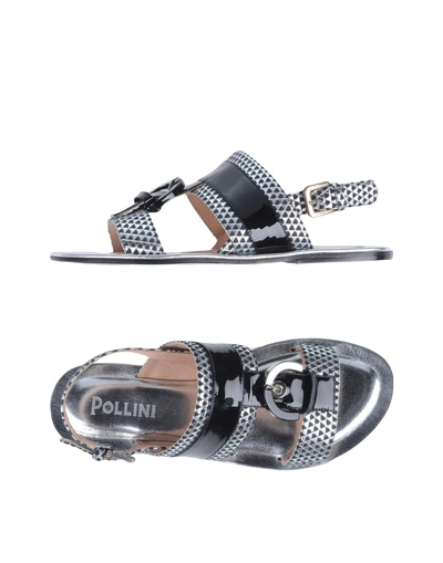 Pollini Sandals In Black