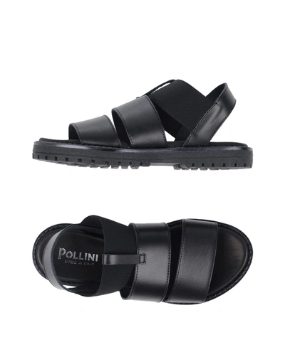 Pollini Sandals In Black