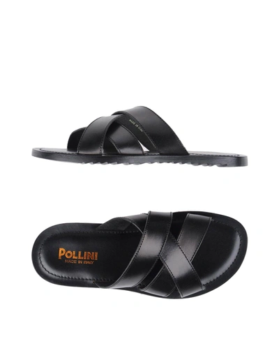 Pollini Sandals In Black