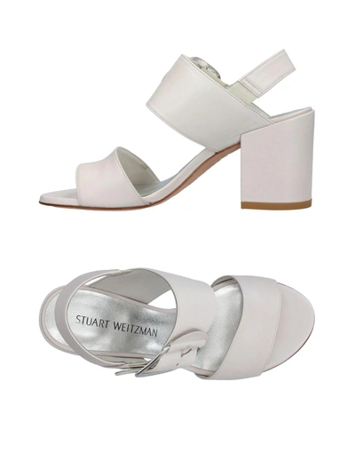 Stuart Weitzman Sandals In White