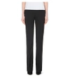 Theory Max Straight-leg Stretch-wool Trousers In Black