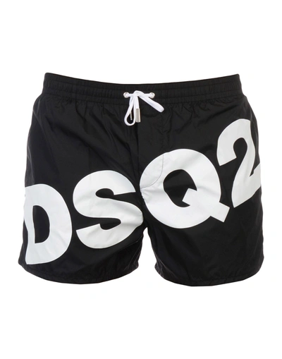Dsquared2 平角泳裤 In Black