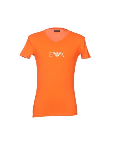 Emporio Armani Undershirt In Orange