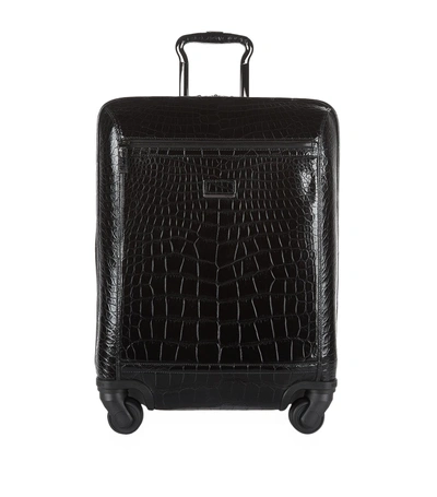 Tumi Continental Alligator Carry-on Suitcase In Black