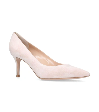 Gianvito Rossi Suede Gianvito Pumps 70 In Pink