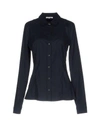 Patrizia Pepe Solid Color Shirts & Blouses In Black
