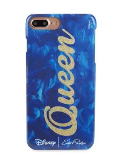 Edie Parker Queen Iphone 6 Plus/6s Plus/7 Plus Case In Blue Multi