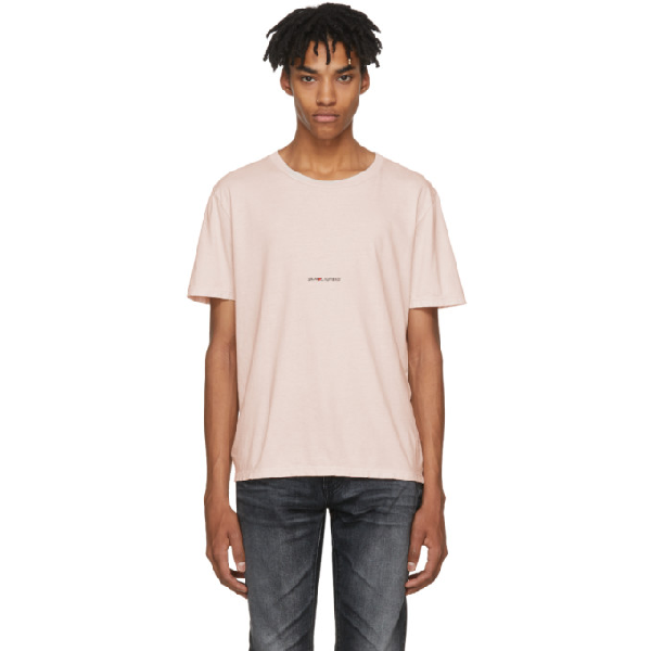 saint laurent distressed t shirt