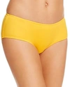 Vilebrequin Solid Water Hipster Bikini Bottom In Marigold Yellow