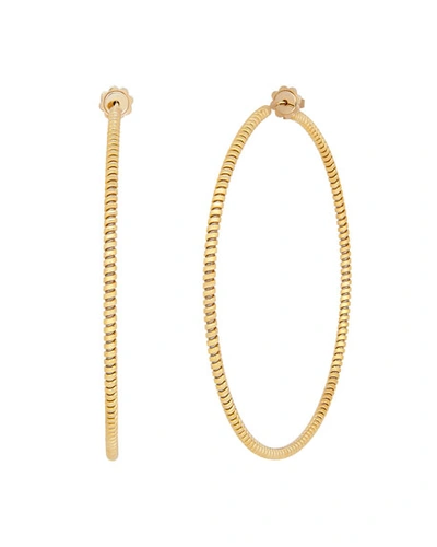 Alberto Milani Tubogas 18k Yellow Gold Hoop Earrings