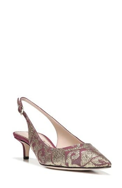 Sam Edelman Ludlow Slingback Pump In Cranberry Canvas