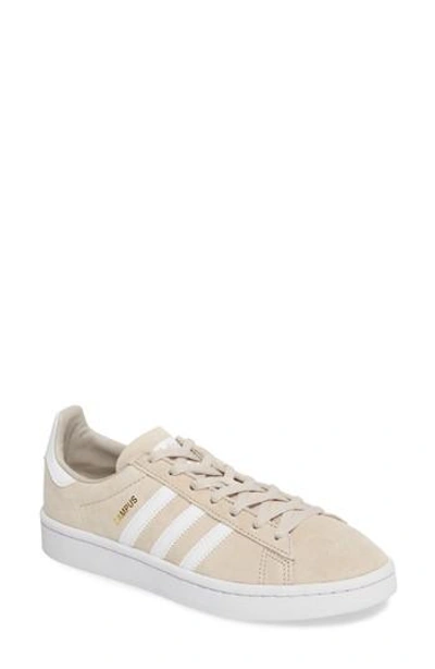 Adidas Originals 'campus' Sneaker In Clear Brown/ White
