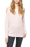Sanctuary Riley Cold Shoulder Sweater In Celestial Pink