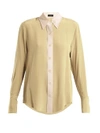 Joseph Garconne Point-collar Silk Crepe De Chine Shirt In Cream