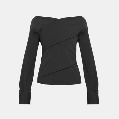 Theory Wrapped Top In Black