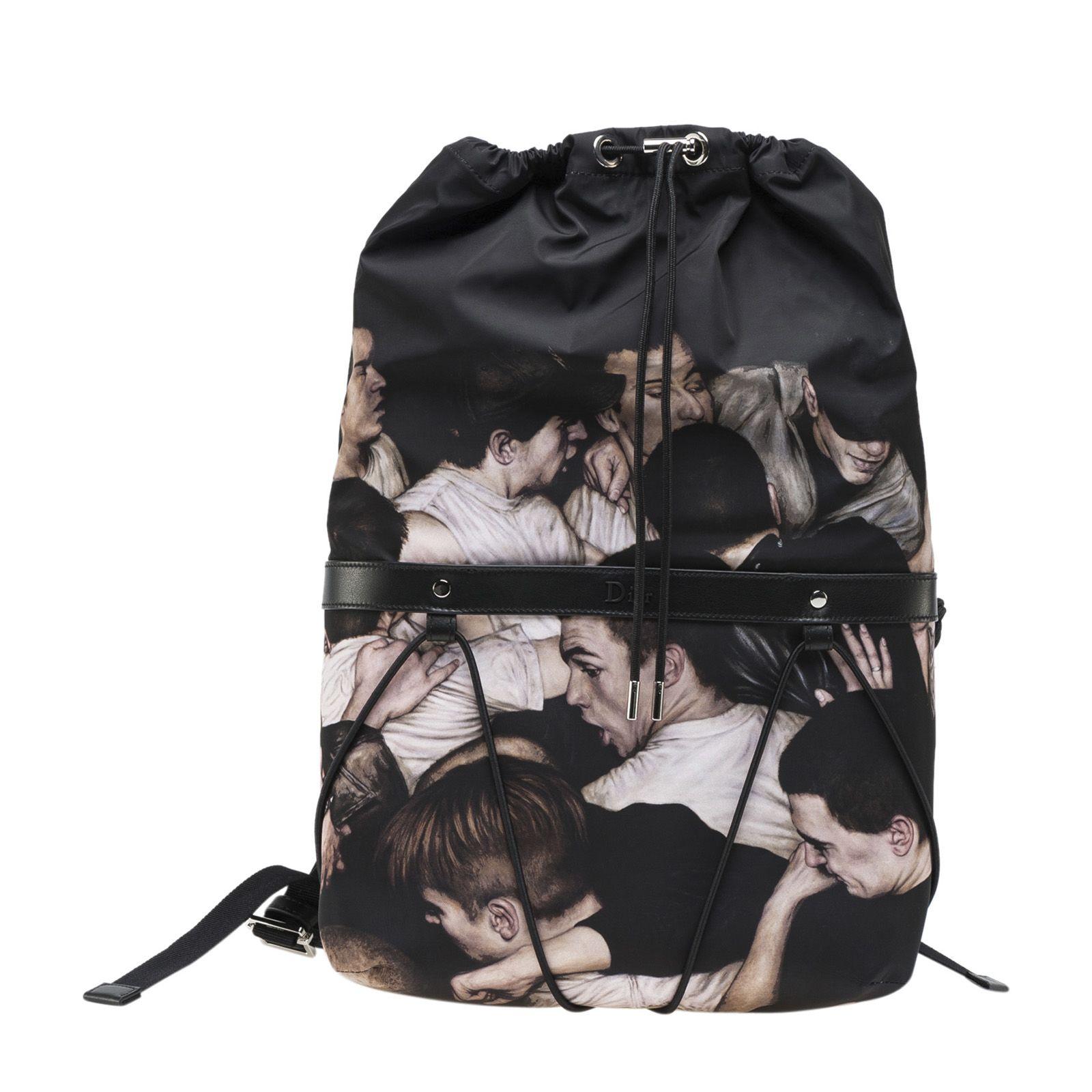 Dior Homme Mosh Pits Nylon Backpack In Brownblack ModeSens