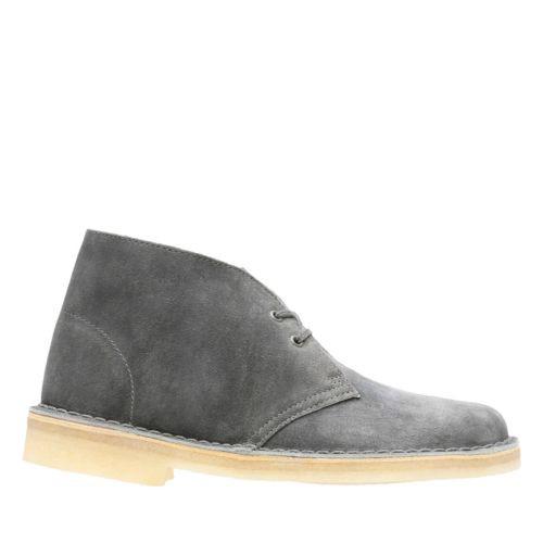 gray clarks desert boots