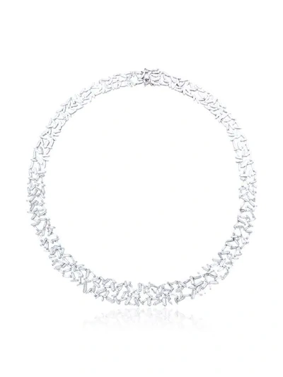 Suzanne Kalan Baguette Diamond Necklace - Metallic